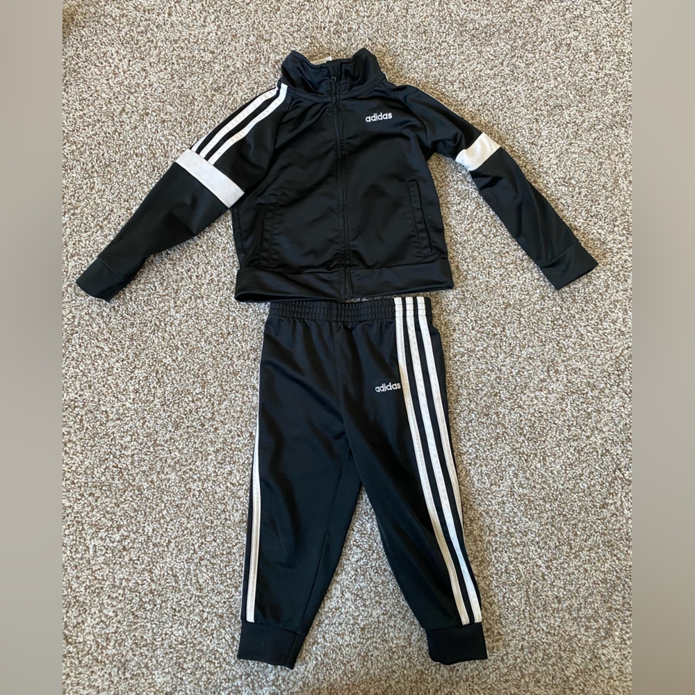 Black adidas track suit